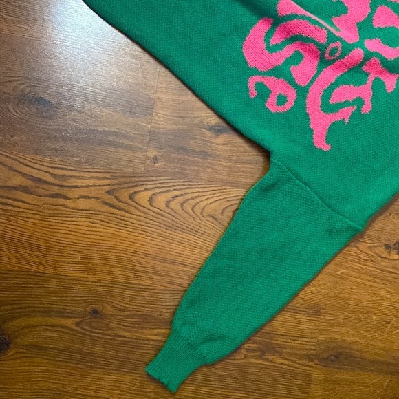 🎀🍒 Pinky Promise 🍒🎀 Cute Retro Knit Tunic Sweater - Picture 5 of 12